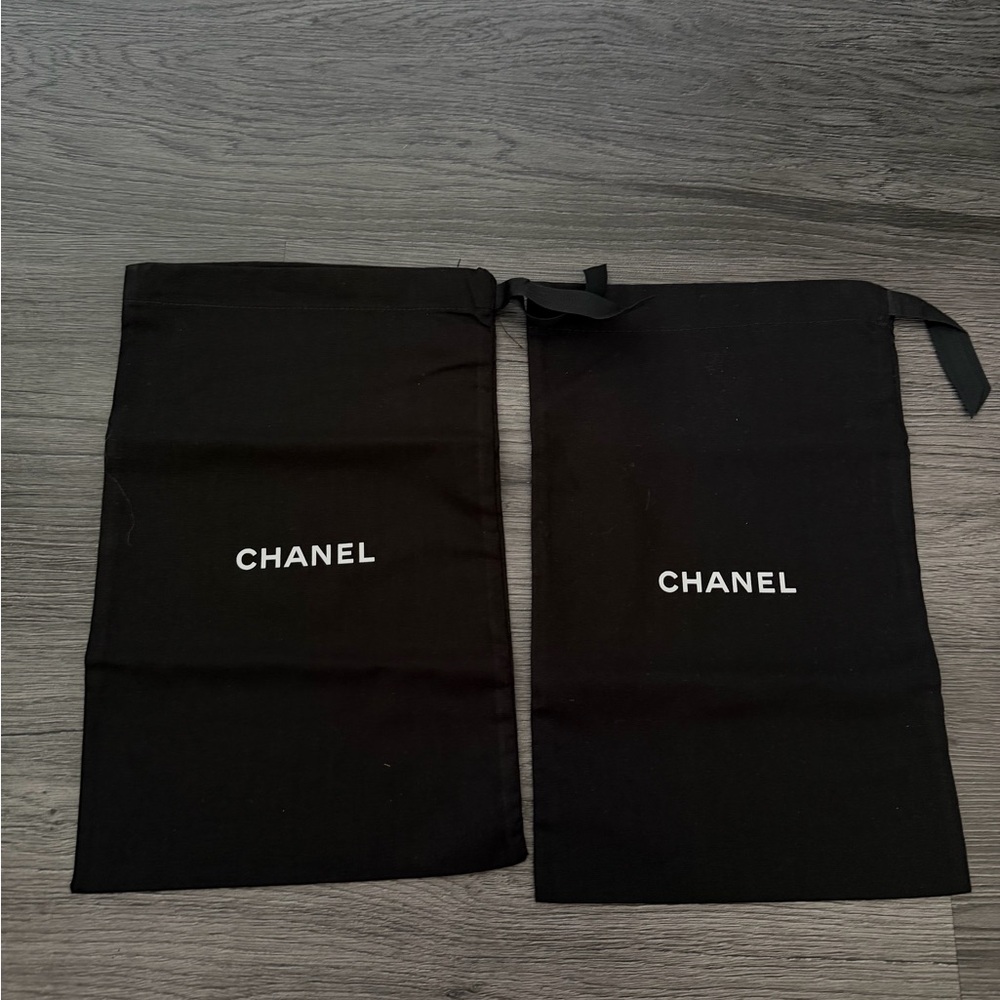 CHANEL Black Dust Bags Set